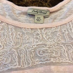 Lucky Brand size XS light pink shirt